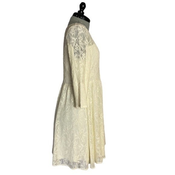 Free People Shake It Up Dress Mini Lace Shear Summer Bridal Size Medium - Picture 4 of 7
